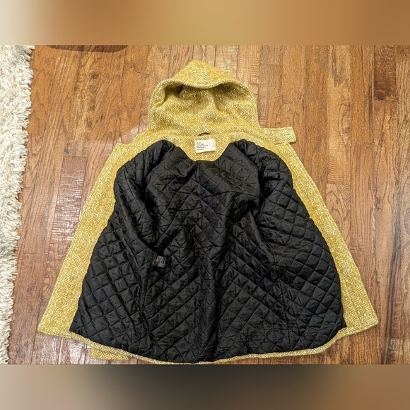 Leon and Harper, yellow Wool & Mohair duffle jacket Euro L - Picture 5 of 17